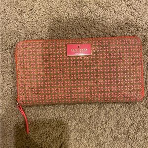 Kate Spade Pink Wallet with Cork